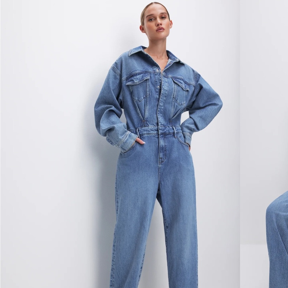 Good American Oversized Denim Women's Jumpsuit